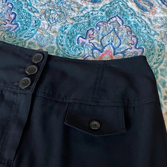 Larry Levine Black Buttoned Pencil Skirt - Picture 5 of 9